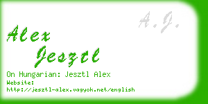 alex jesztl business card